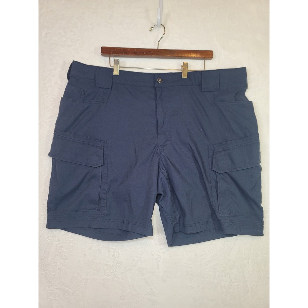 Duluth Trading Flex Dry Y2K Cargo Shorts Minimalist Relaxed Fit Size 44 Nylon